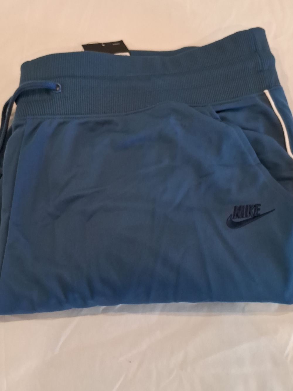 Nike Blue Womens Standard Fit Jogger Pants with White Swoosh Tag - Picture 13 of 16